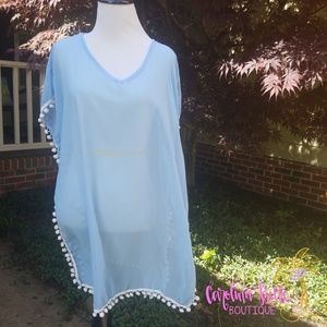 Pom pom beach coverup
